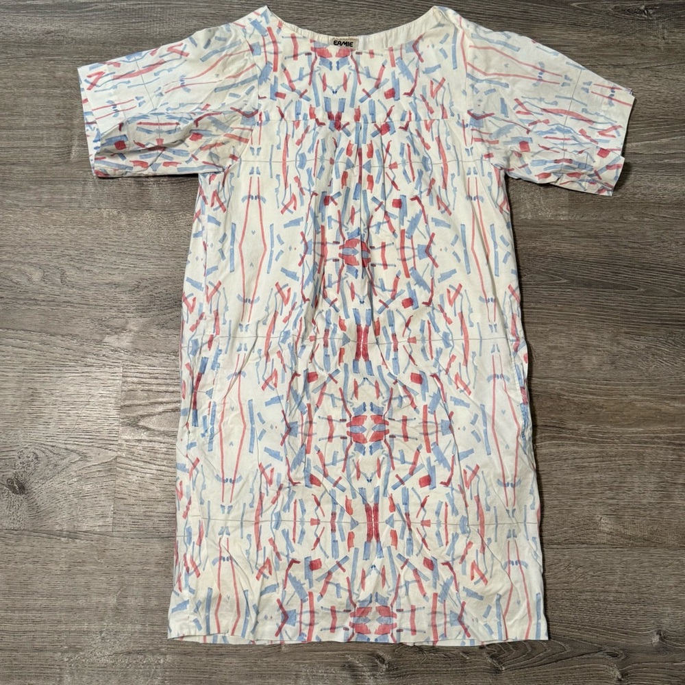 ERMIE Magic Marker Print Shift Dress Womens Small